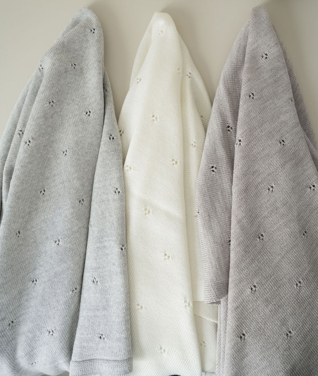 Weiche Babydecke aus 100% Merinowolle - creme