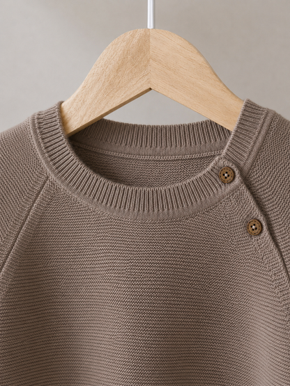 Neu: Baby Pullover aus Merinowolle - Camel [Vorbestellen: Versand ab 17.07.26]