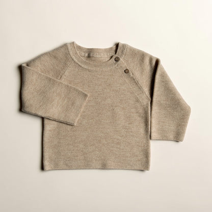 Neu: Baby Pullover aus Merinowolle - Golden Sand [Vorbestellen: ab 17.07.26]