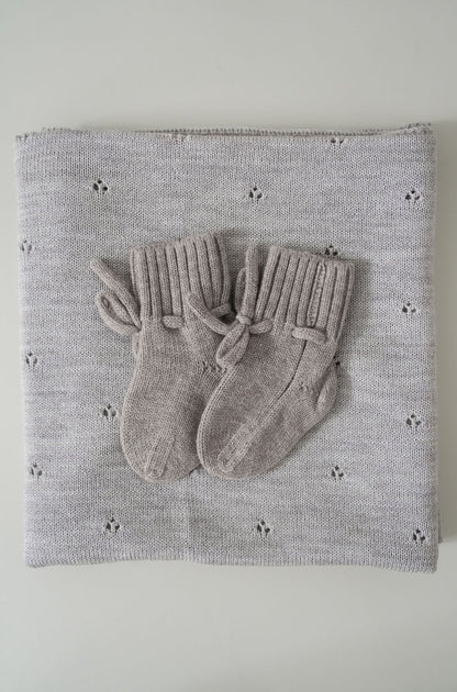 [Vorbestellen: 24.08.25] Natürliche Babyboots aus 100% Merinowolle - camel