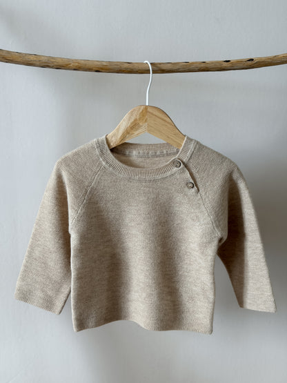 Neu: Baby Pullover aus Merinowolle - Golden Sand [Vorbestellen: ab 17.07.26]
