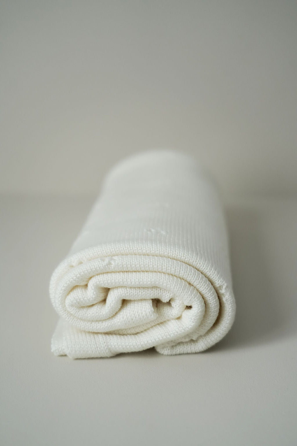 Weiche Babydecke aus 100% Merinowolle - creme
