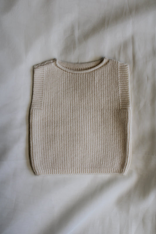 Neu - [Vorbestellen: Versand ab 26.03.26] Baby Pullunder - elfenbein