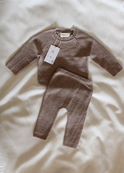 Neu: Baby Hose aus Merinowolle - Camel