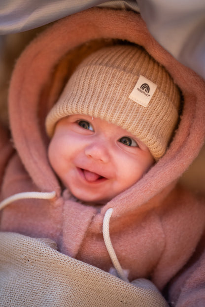 Supersoftes Newborn-Beanie - Golden Sand