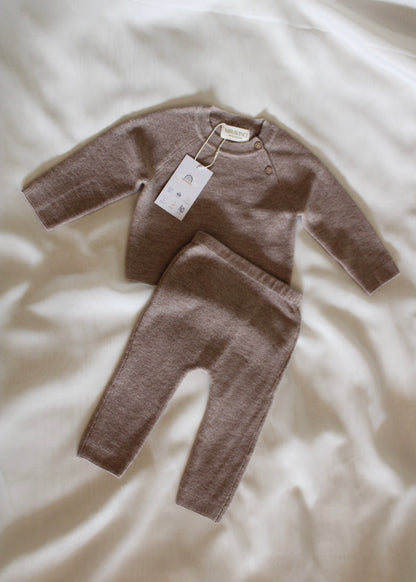 Neu: Baby Hose aus Merinowolle - Camel