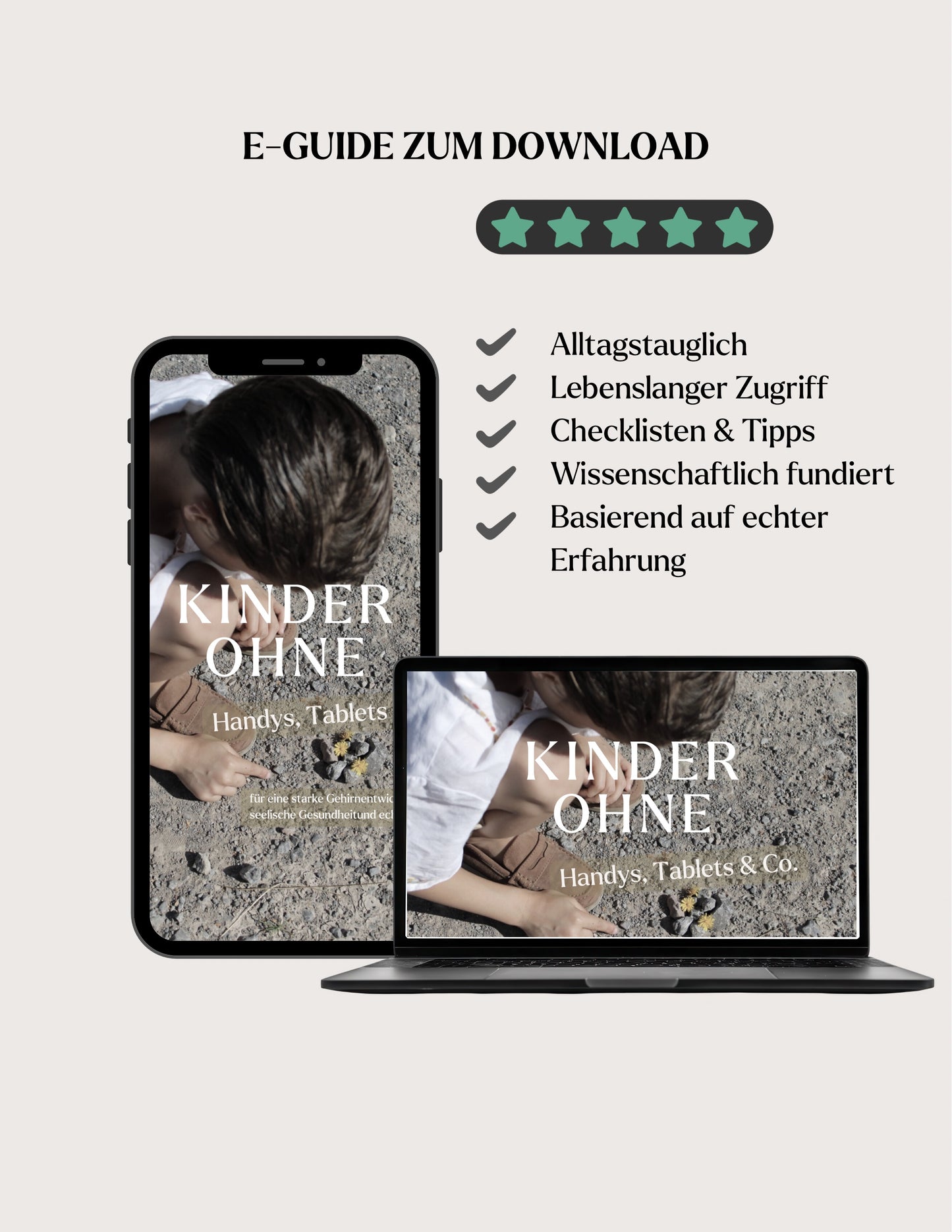 E-Guide „Kinder ohne Handys, Tablets & Co.“