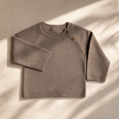 Neu: Baby Pullover aus Merinowolle - Camel [Vorbestellen: Versand ab 17.07.26]